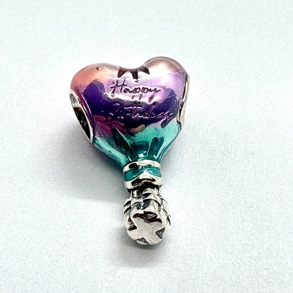 NEW Authentic Pandora Birthday Air Balloon Dangle Charm 798888C01 - Picture 1 of 7